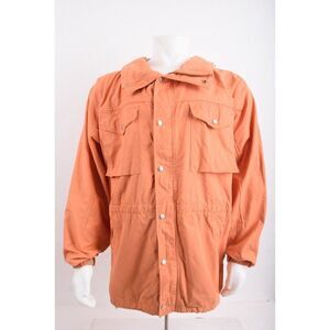 Polo Sport Ralph Lauren Mens Parka Jacket Coat XL Orange Zip Up Utility Hooded